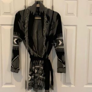 Minnie Rose Cashmere Blend Sweater Jacket